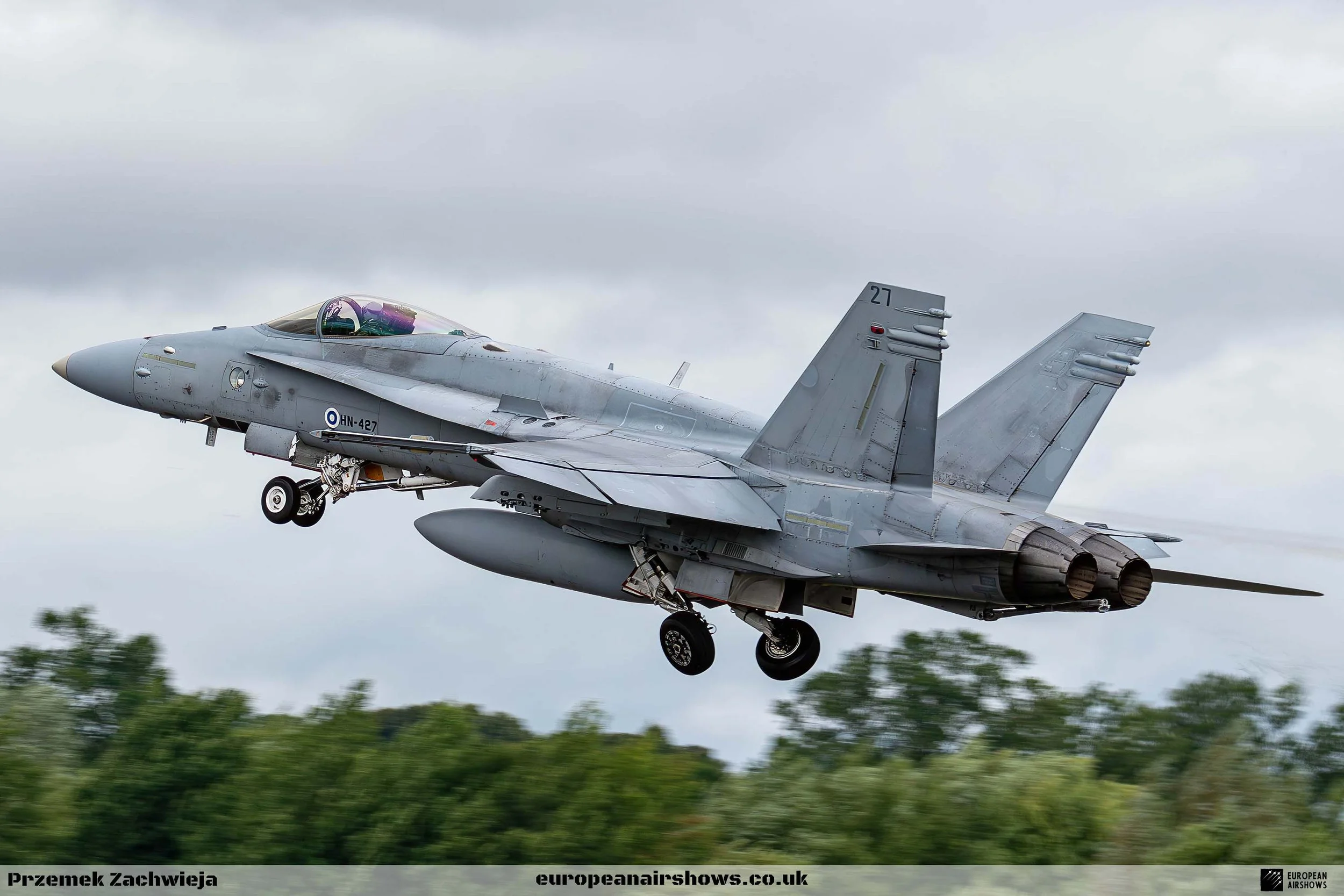 Finnish Air Force F/A-18 Hornet Crashes During Practice Display
